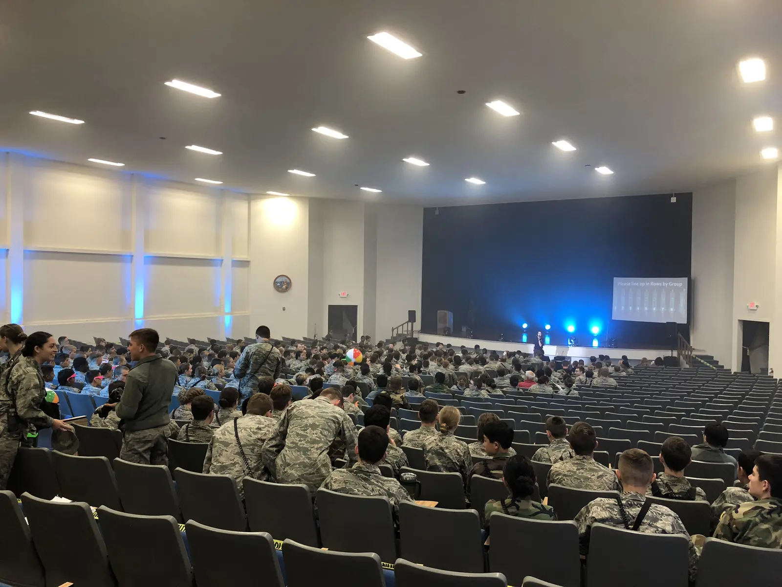 Audience seated in an auditorium