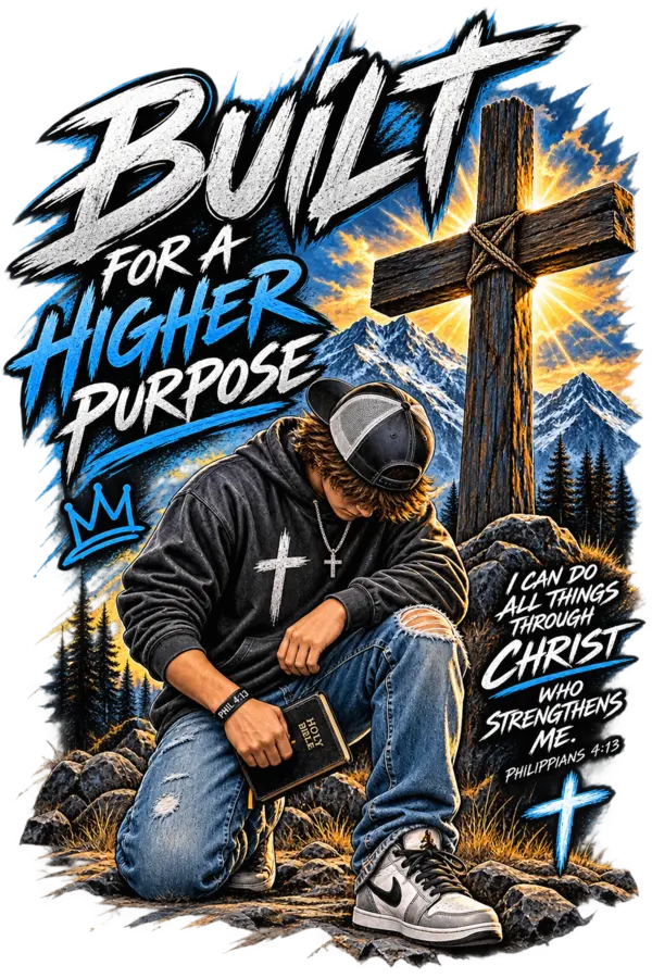 Built for a Higher Purpose shirt graphic