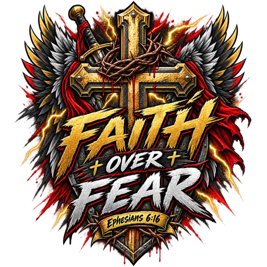Faith Over Fear Emblem shirt graphic