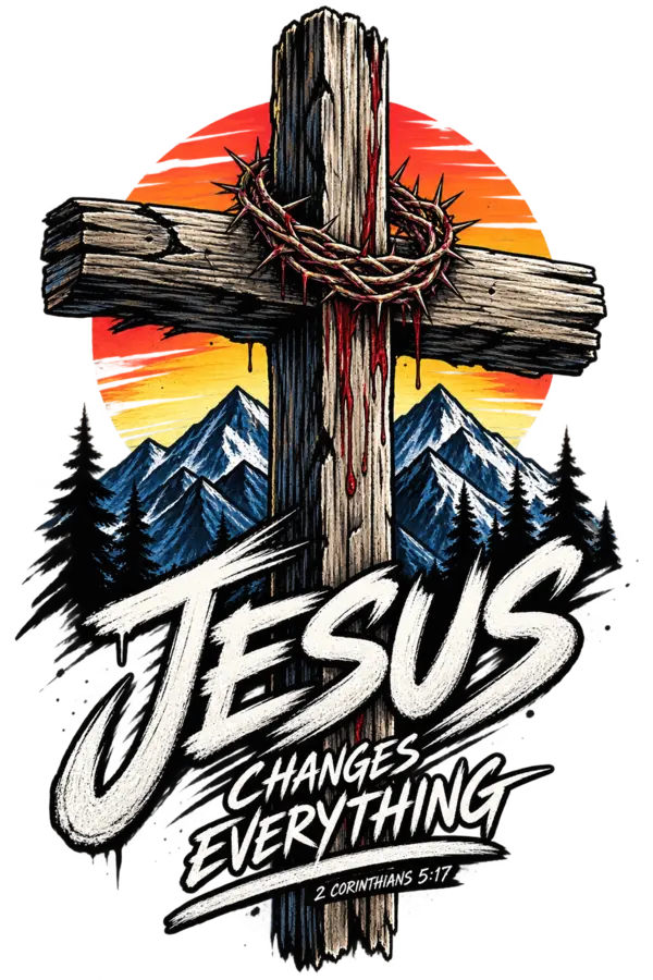 Jesus Changes Everything — Emblem shirt graphic