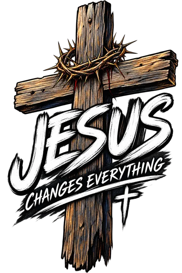 Jesus Changes Everything — Cross shirt graphic