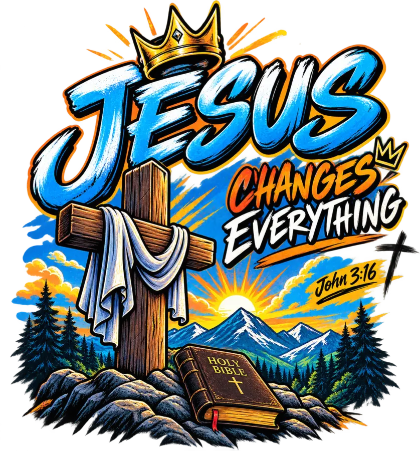 Jesus Changes Everything — Bold shirt graphic