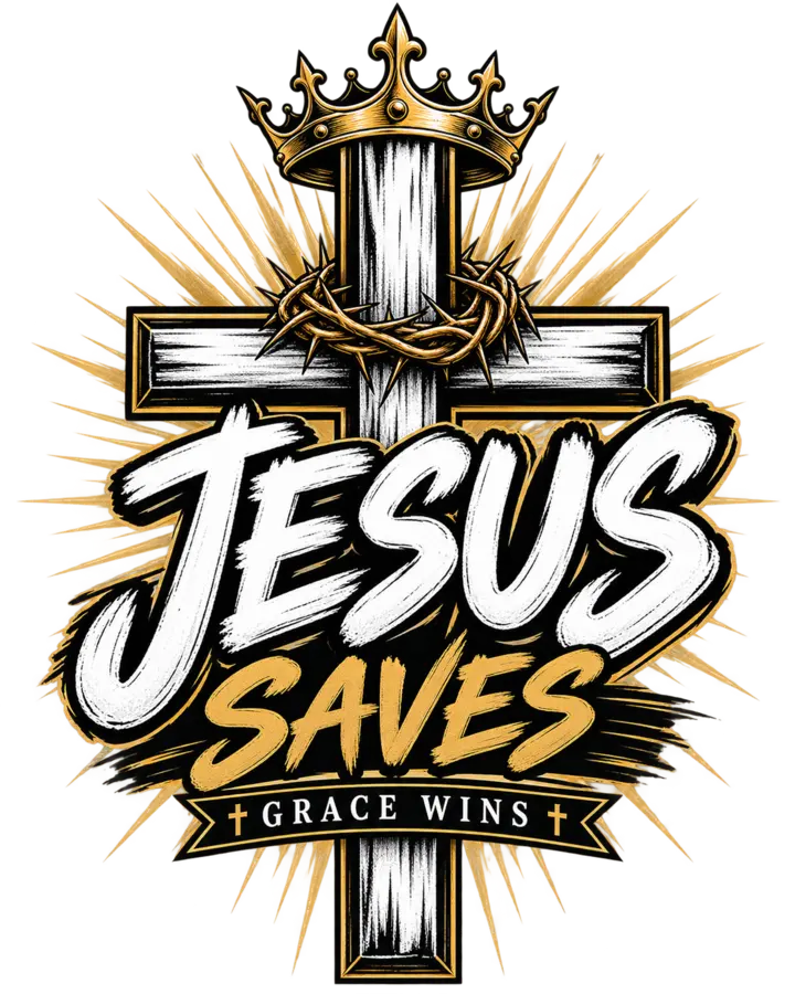 Jesus Saves — Grace Wins shirt graphic