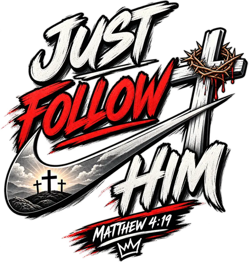 Just Follow Him shirt graphic