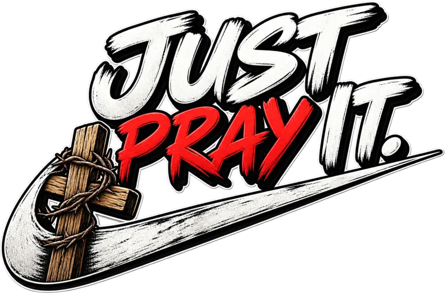 Just Pray It — Cross Swoosh shirt graphic