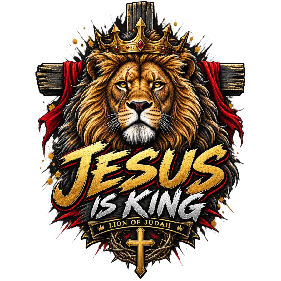 Lion of Judah — Jesus Is King shirt graphic