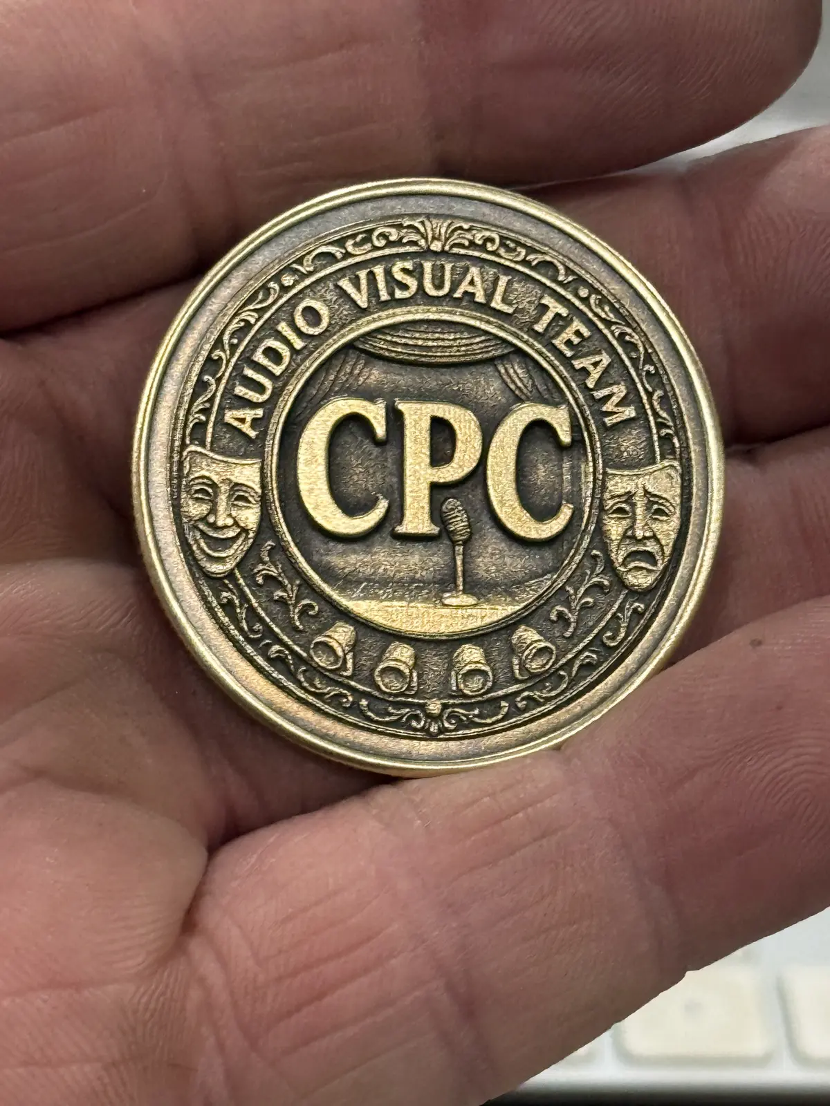 Custom engraved challenge coin